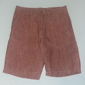 Tommy Bahama mens Relax Shorts Beachy Breeze linen blend red white size 32
